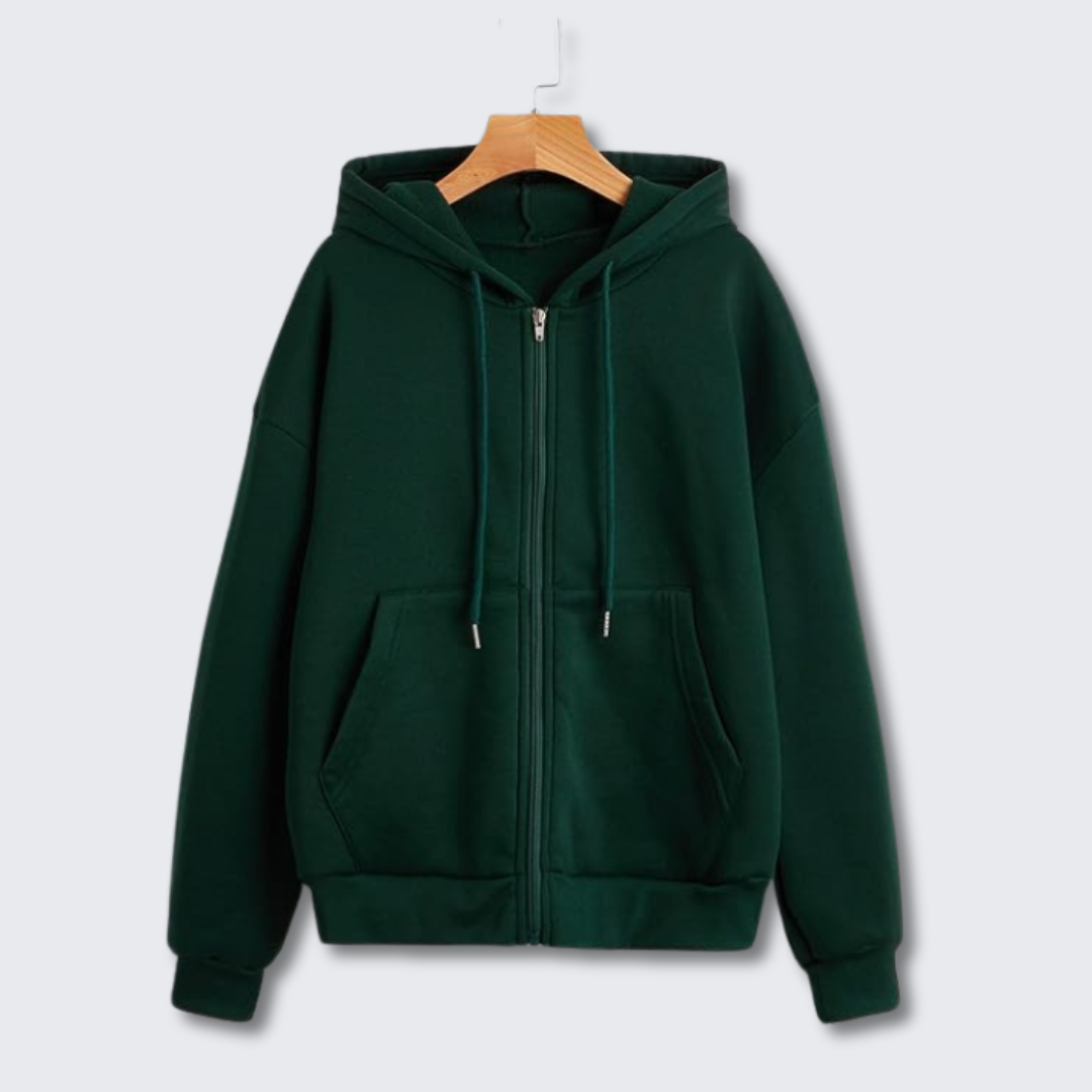 Ladies' Lightweight Hoodie Warm Fleece Jacket