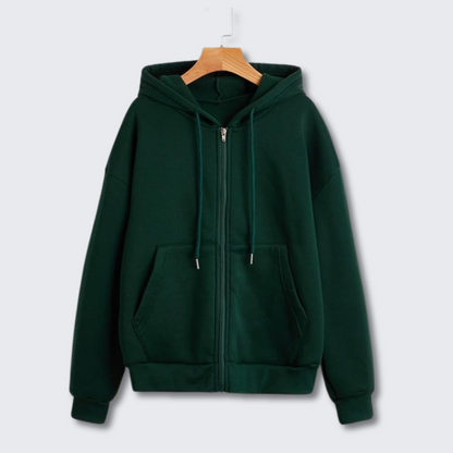 Ladies' Lightweight Hoodie Warm Fleece Jacket