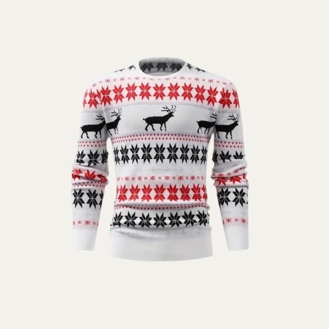Men's Fun Holiday Snowman Sweater - OutfitLondon
