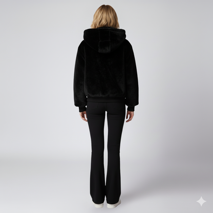 Warm Reversible Puffer Jacket for Women