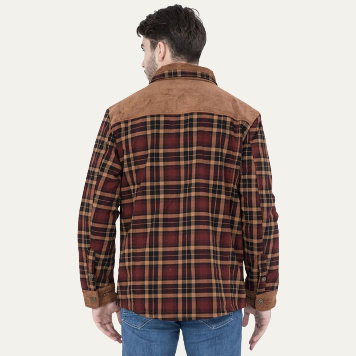Warm Mens Fleece Hooded Jacket with Thick Lining