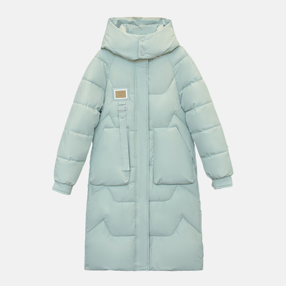 Warm Long Parka Coat for Women - Oversized Quilted Design