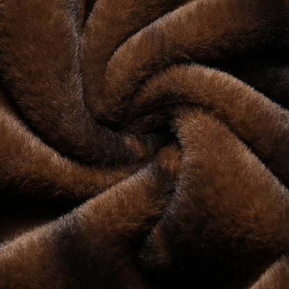 Warm Faux Fur Lined Mens Winter Coat