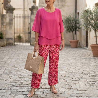 Relaxed Fit 2 Piece Women's Pant Outfit