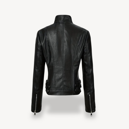 Vegan Leather Womens Coat