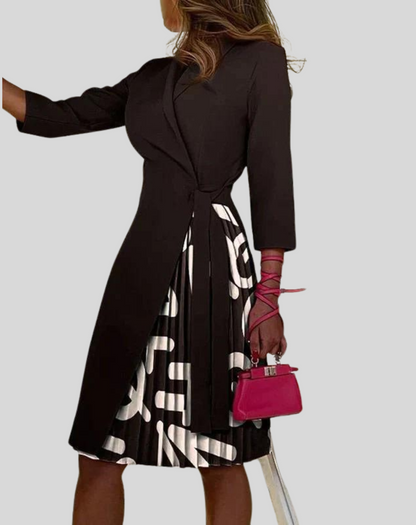 Stylish Waist Belted Ladies Dress - OutfitLondon