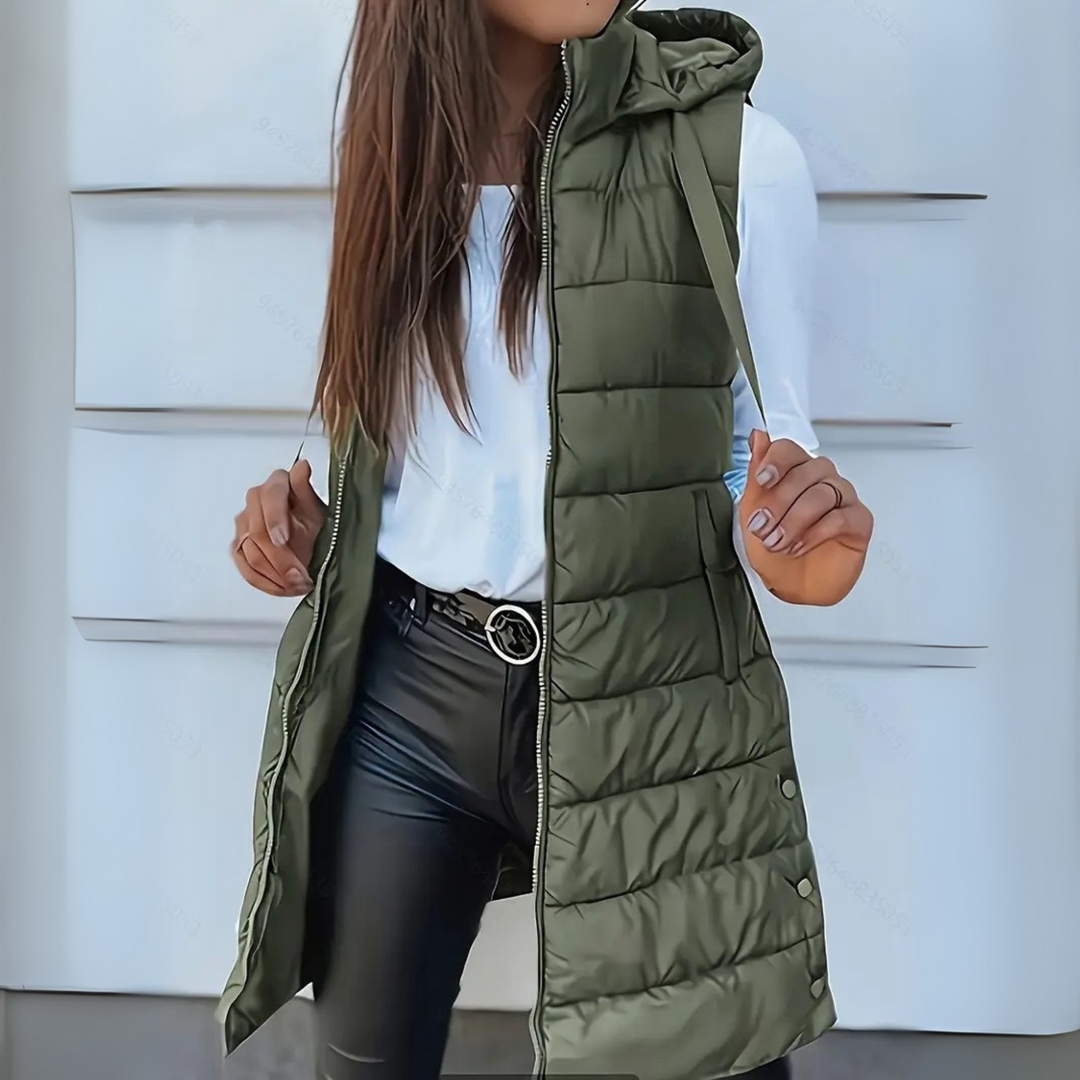 Warm Water Resistant Puffer Vest Jacket