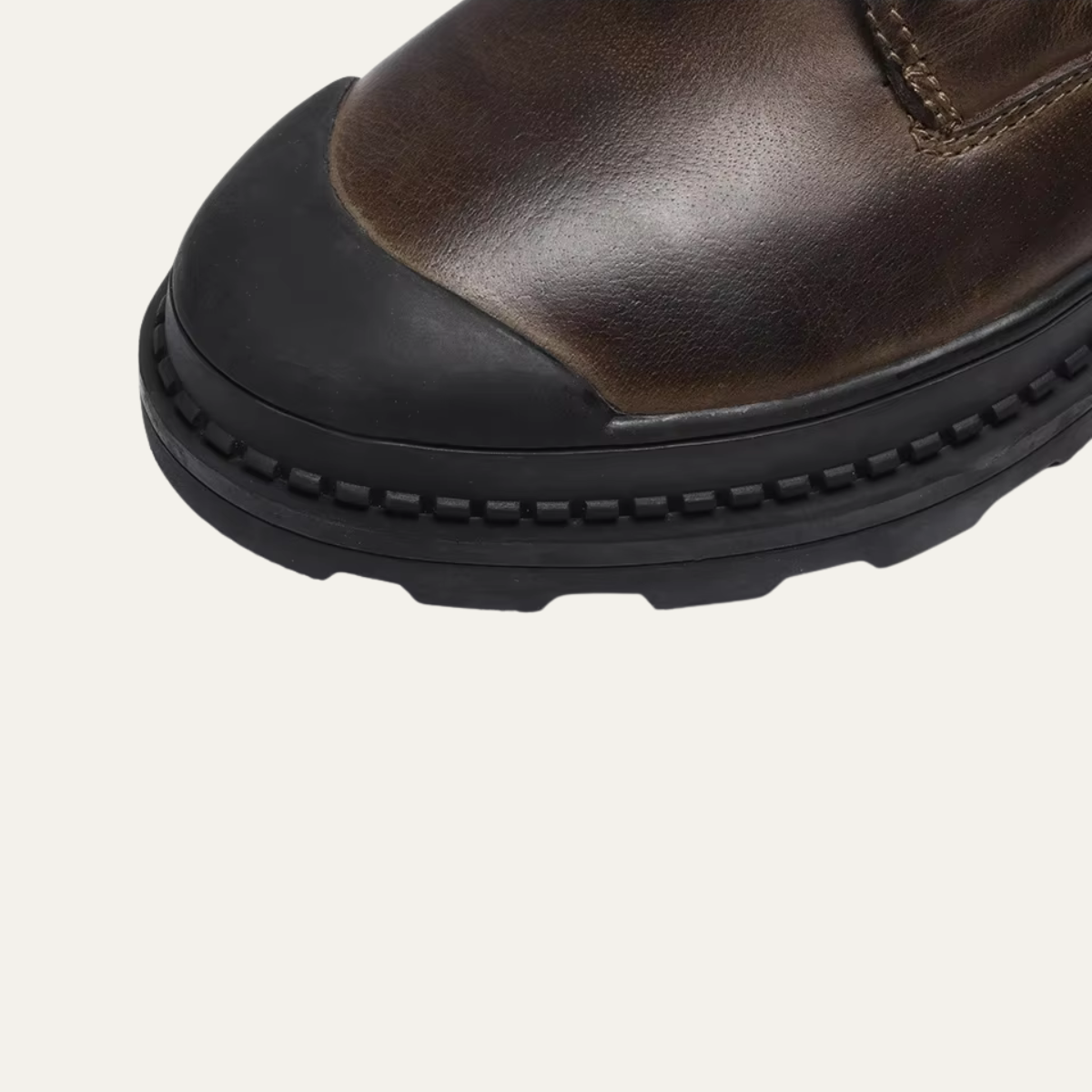 Insulated Men's Leather Snow Boots with Fur Lining