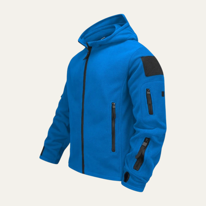 Men's Warm Waterproof Zip Up Fleece Jacket