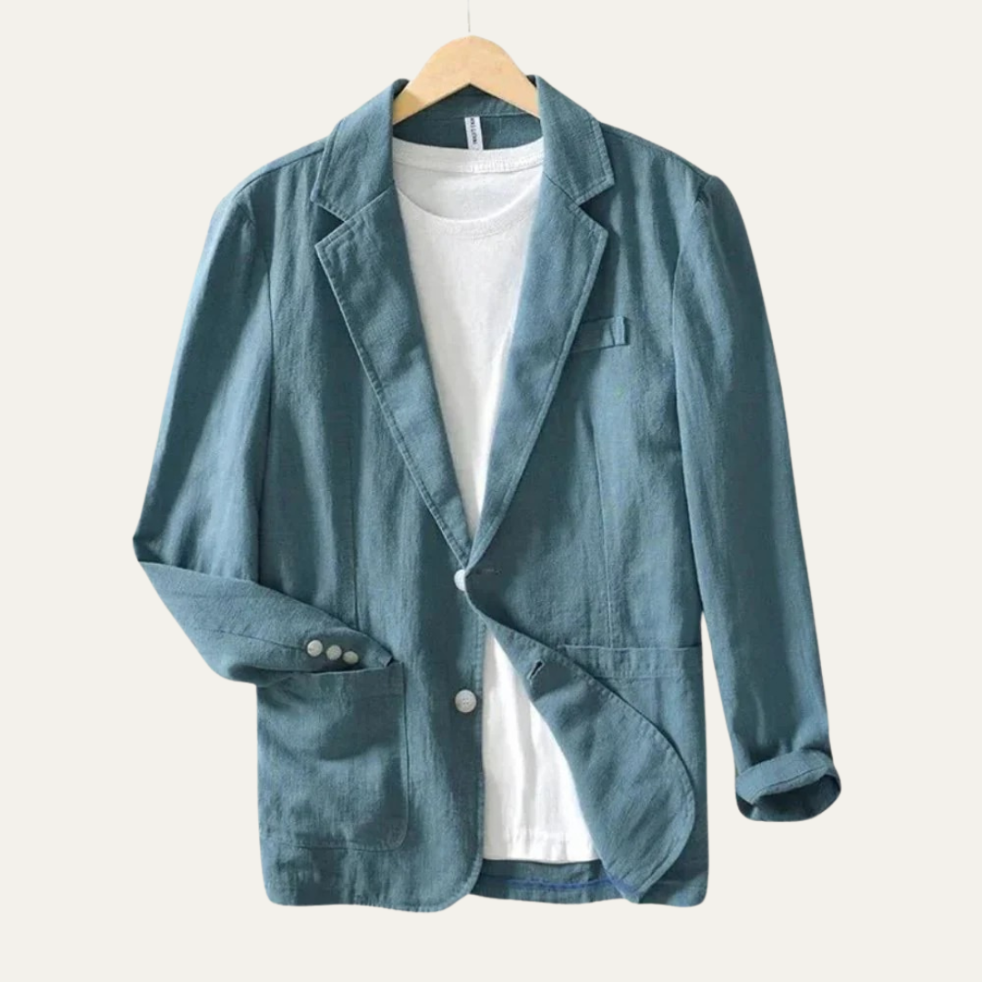 Slim Fit Summer Linen Blazer for Men