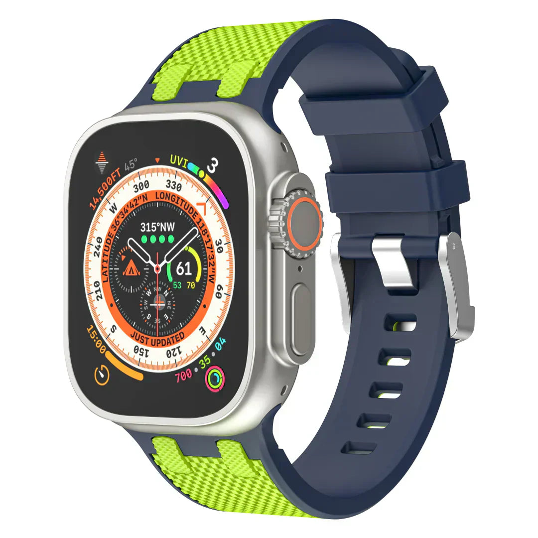 Vibrant Rubber Apple Watch Strap Band