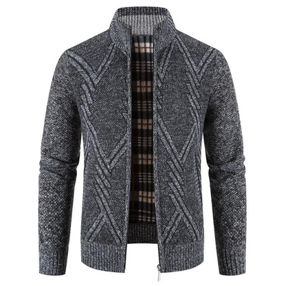Soft Mens Zip Knit Sweater