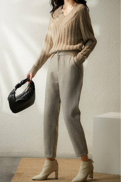 Comfy V Neck Women's Knitted Jumper