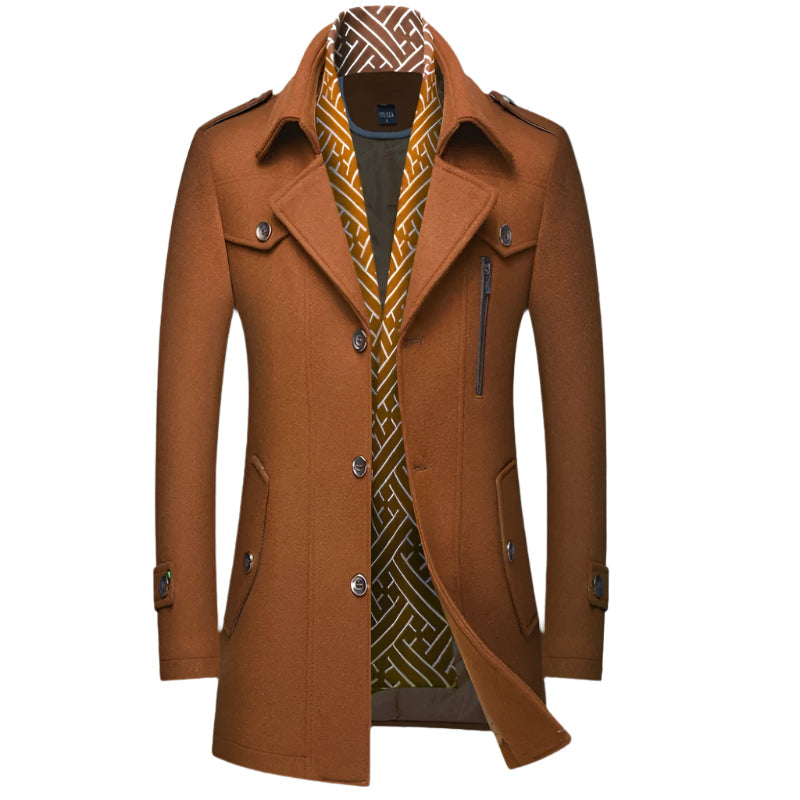 Classic Fit Mens Tailored Overcoat
