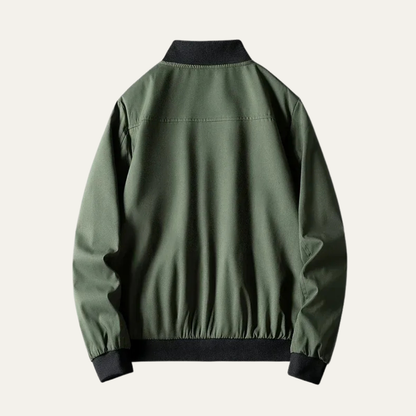 Men's Slim Fit Athletic Bomber Coat