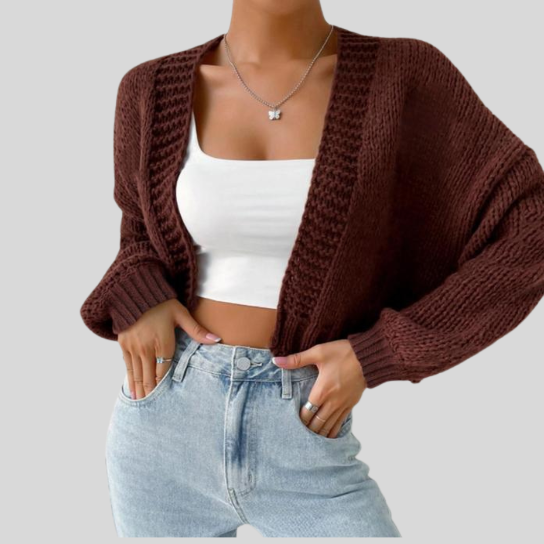 Soft Open Cardigan with Fun Graphic Print for Women