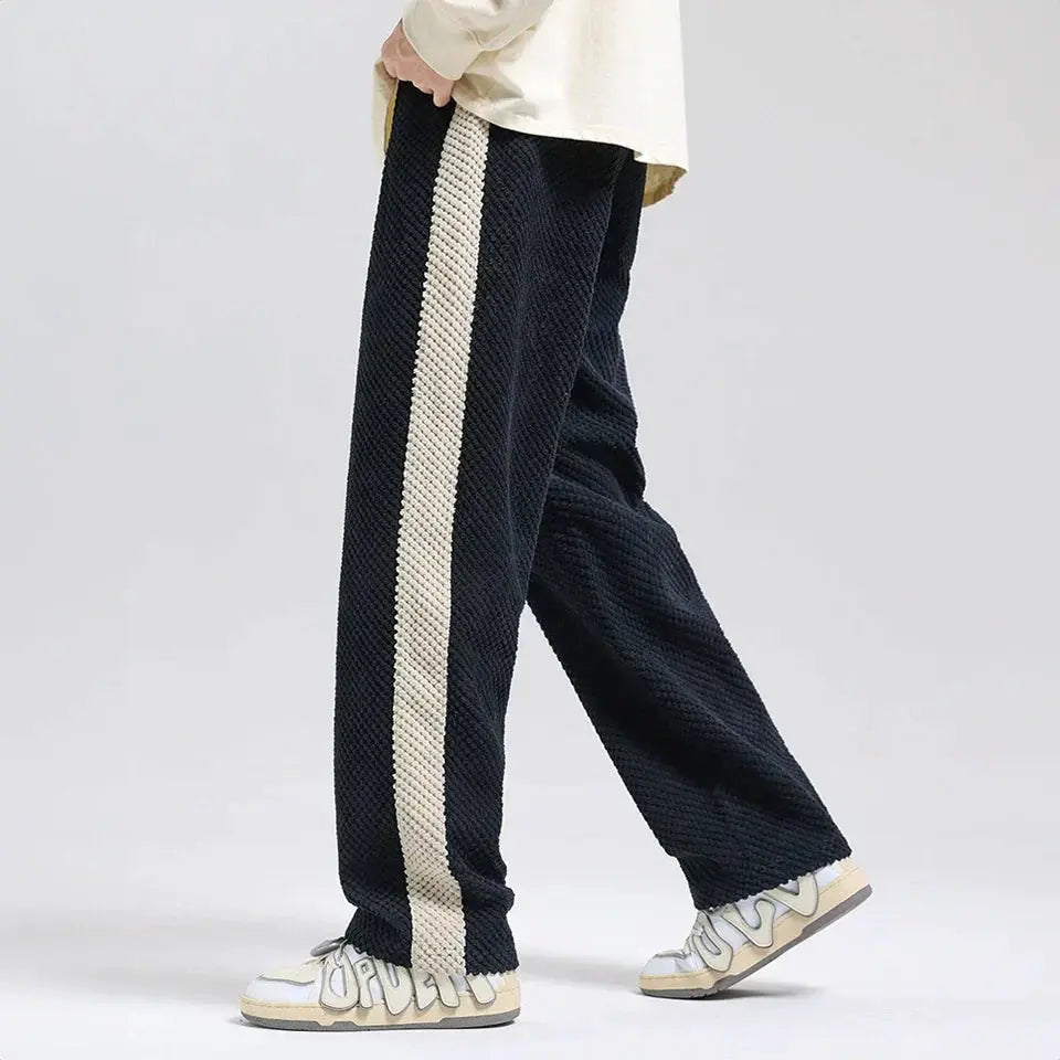 Trendy Textured Corduroy Jogger Pants