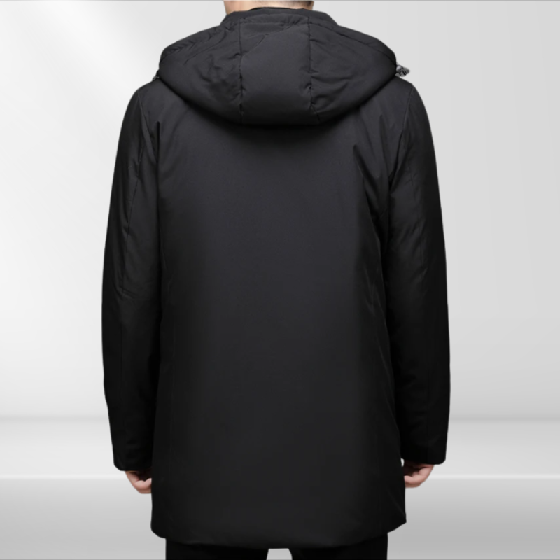 Warm Men's Down Filled Hoodie Jacket
