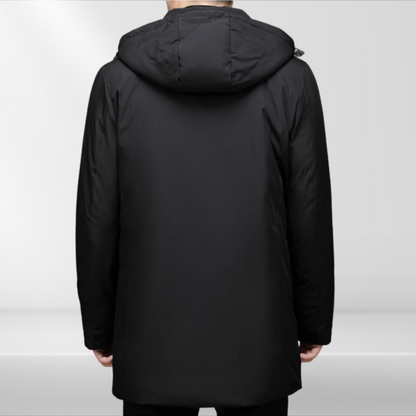 Warm Men's Down Filled Hoodie Jacket