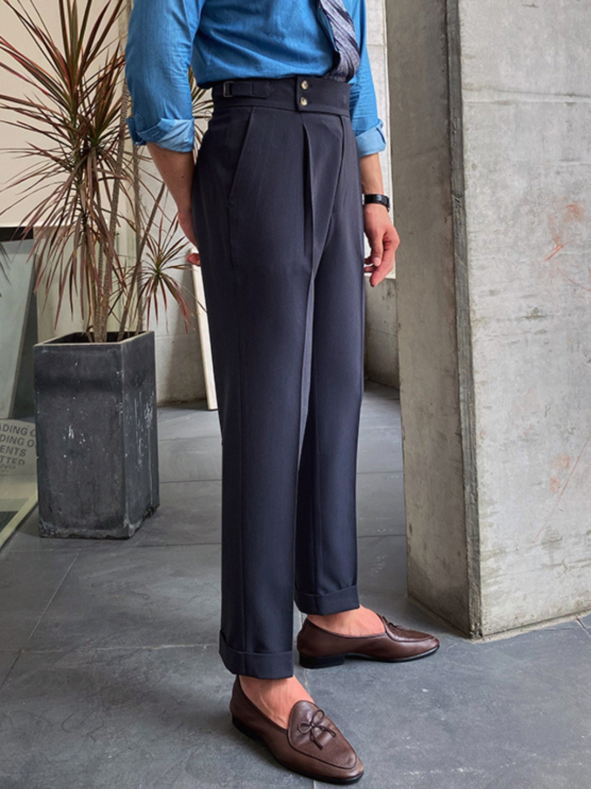 Men's Gurkha Pants Wool Tan