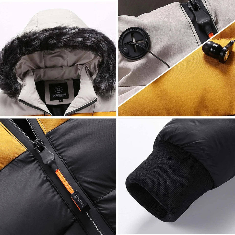 Warm Faux Fur Winter Parka Coat