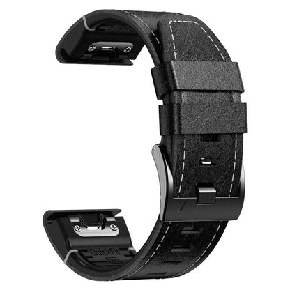 Sturdy Genuine Leather Band for Garmin Watches