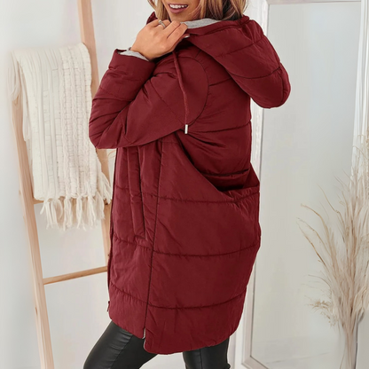 Warm Lightweight Down Filled Hooded Jacket