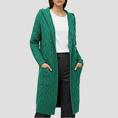 Soft Oversized Knit Open Cardigan Sweater