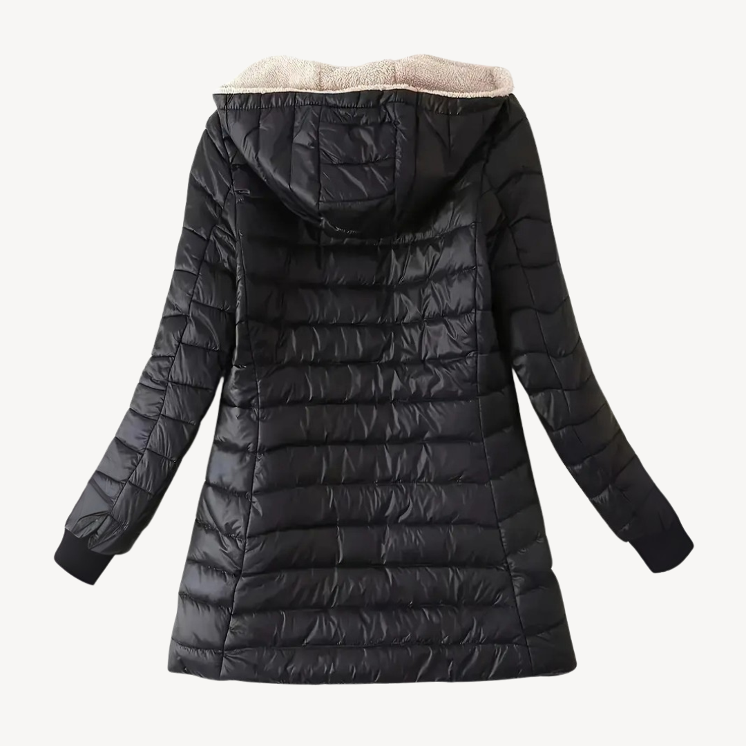 Warm Women's Fleece Lined Puffer Coat