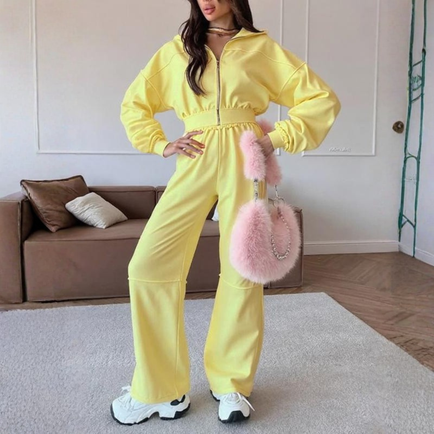 Soft Fleece Hoodie and Jogger Pants Set