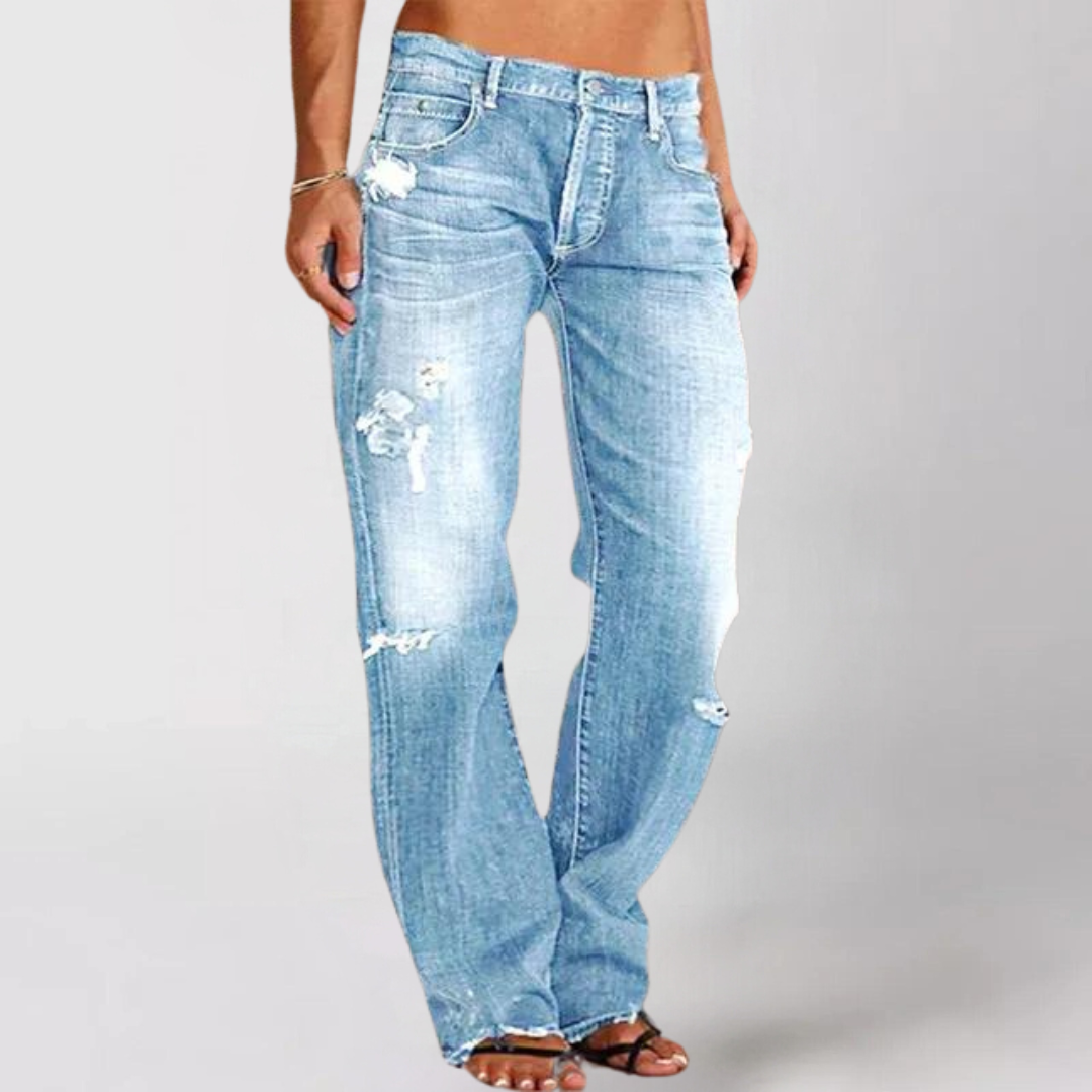 Comfortable Loose Fit Women's Denim Jeans