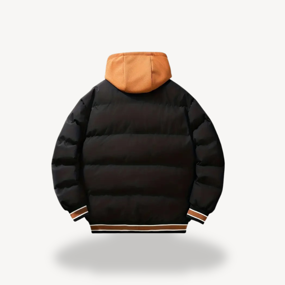 Men's Quilted Hooded Sports Jacket
