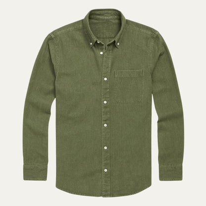 Relaxed Fit Blue Jeans Shirt for Men