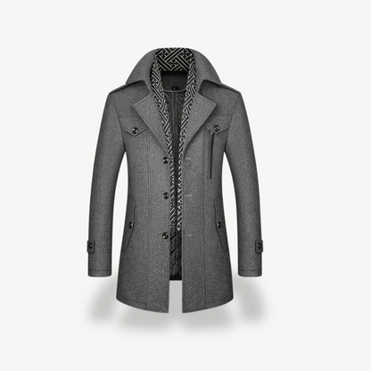Warm Mens Woolen Overcoat