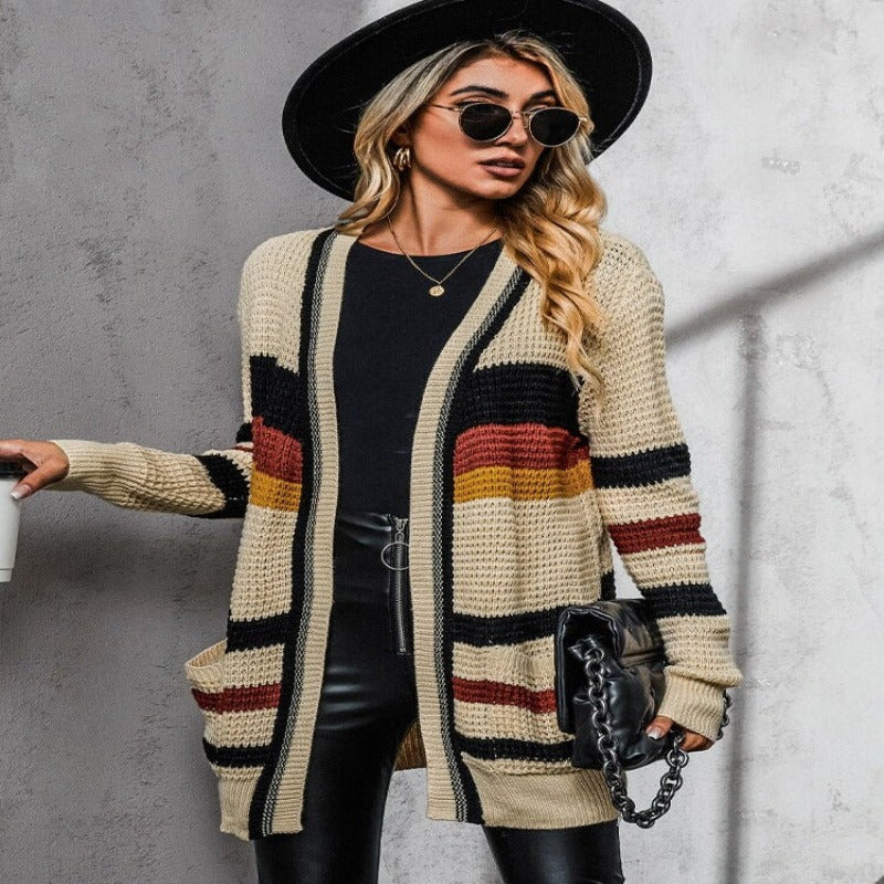 Comfy Pastel Pink Women's Oversized Cardigan Sweater