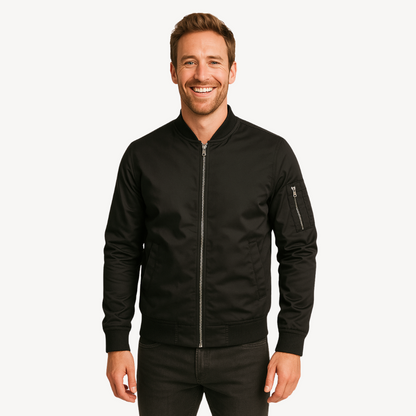 Men's Zip Up Flight Jacket