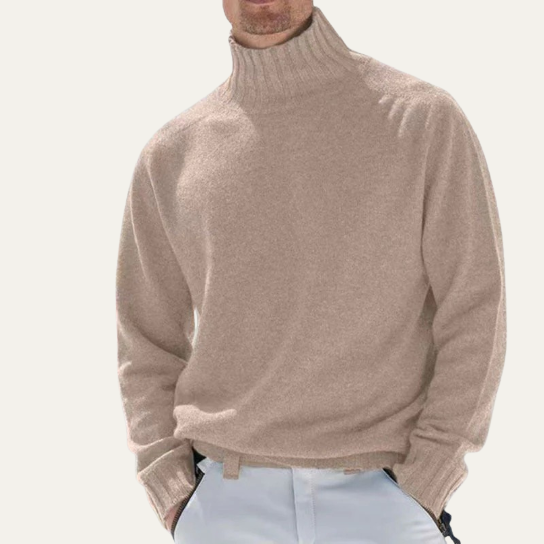 Classic Crew Neck Wool Knit Sweater