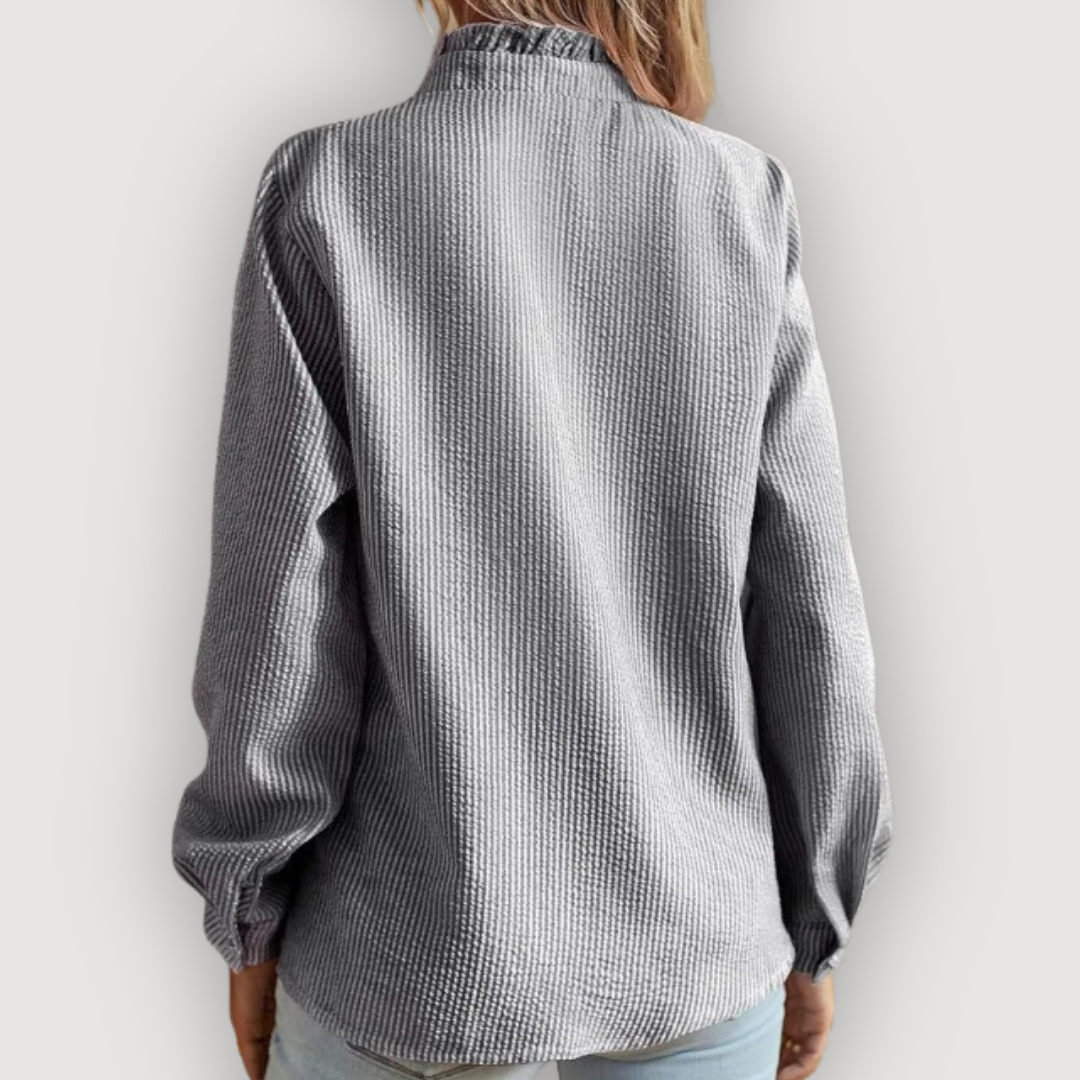 Women's Chiffon Ruffle Top Blouse