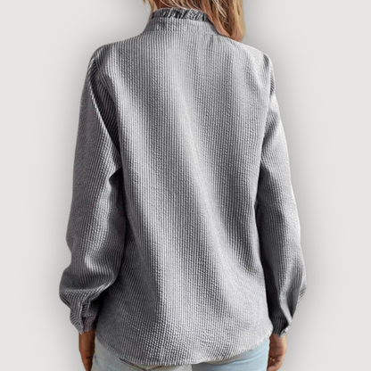Women's Chiffon Ruffle Top Blouse
