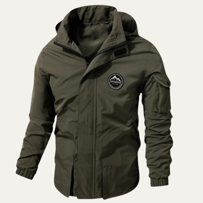 Rugged Outdoor Tactical Coat with Hood and Pockets - OutfitLondon