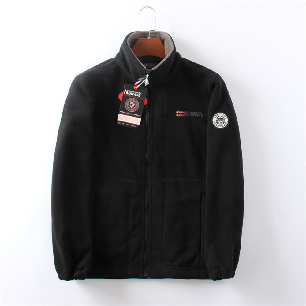 Warm Cozy Mens Fleece Zipper Jacket