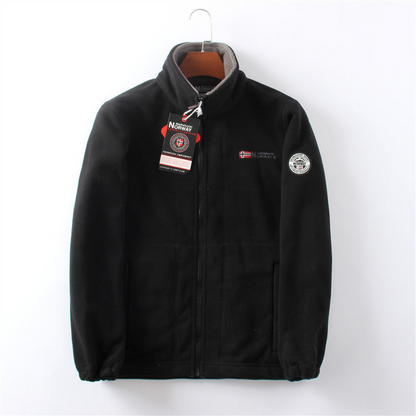 Warm Cozy Mens Fleece Zipper Jacket