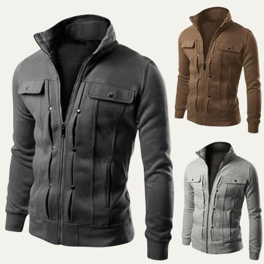 Men's Slim Fit Waterproof Zipper Jacket