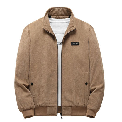 Warm Fleece Lined Corduroy Coat for Men