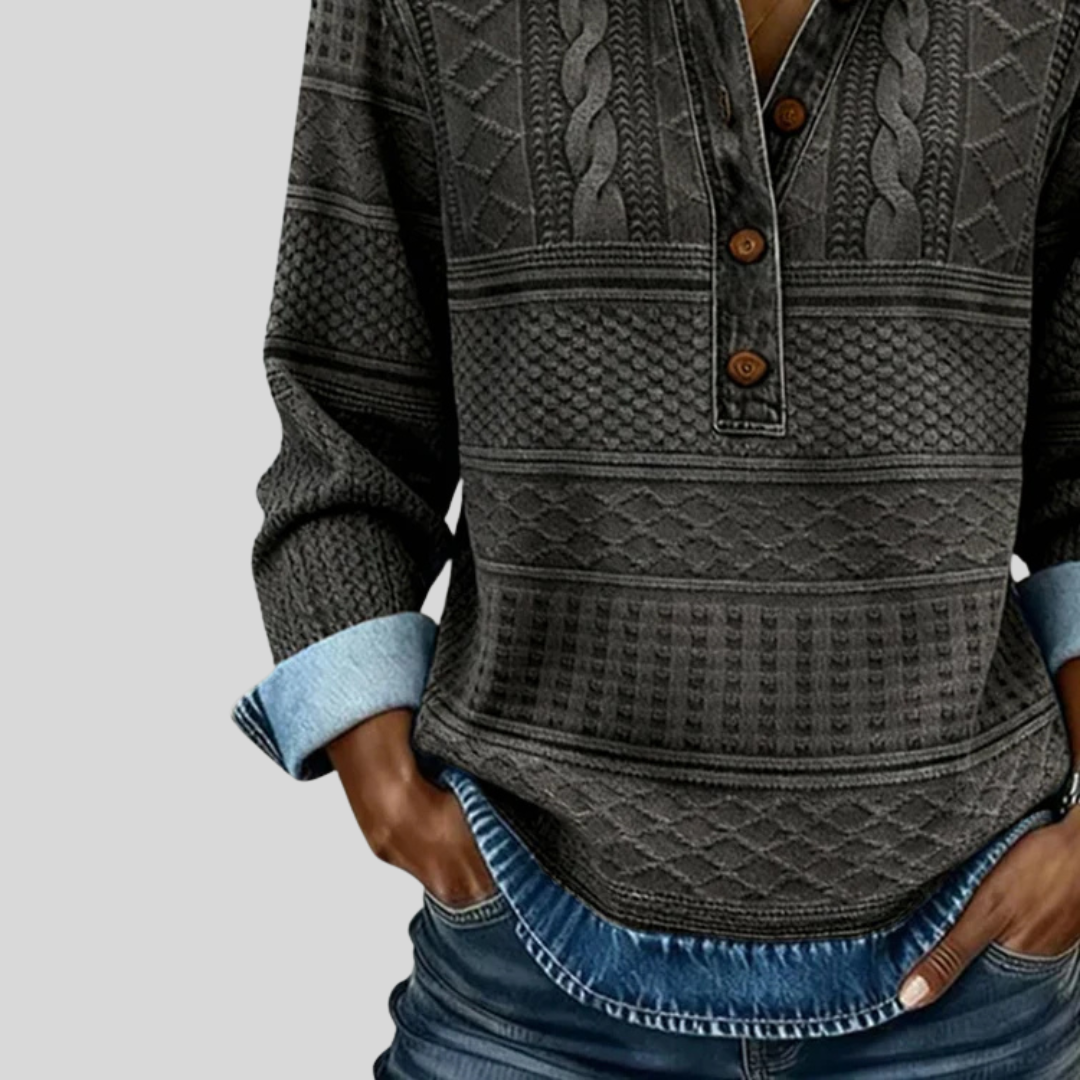 Soft Knit Crew Neck Casual Top