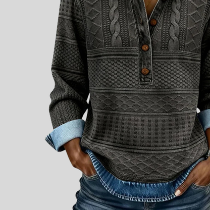 Soft Knit Crew Neck Casual Top