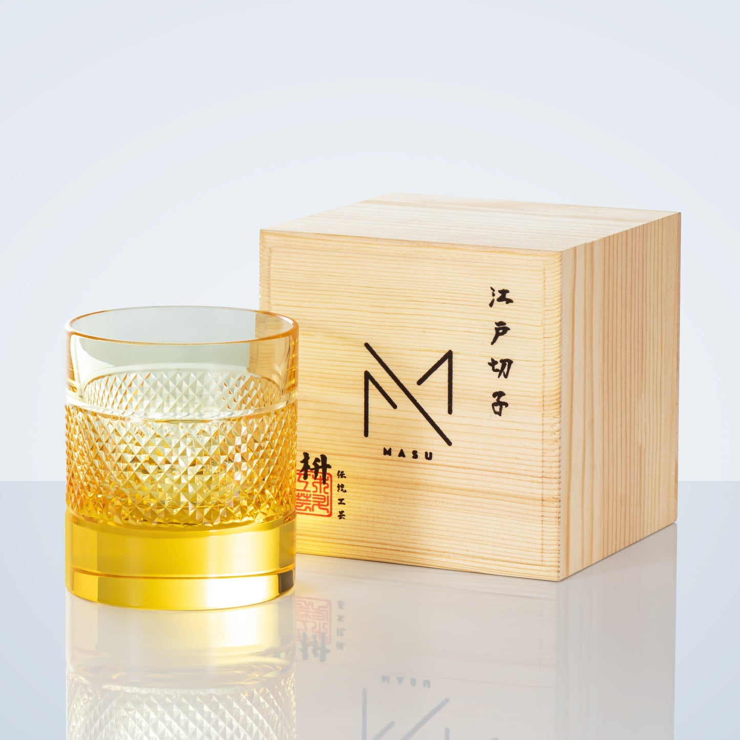 Luxury Crystal Whiskey Glasses Set with Wooden Box