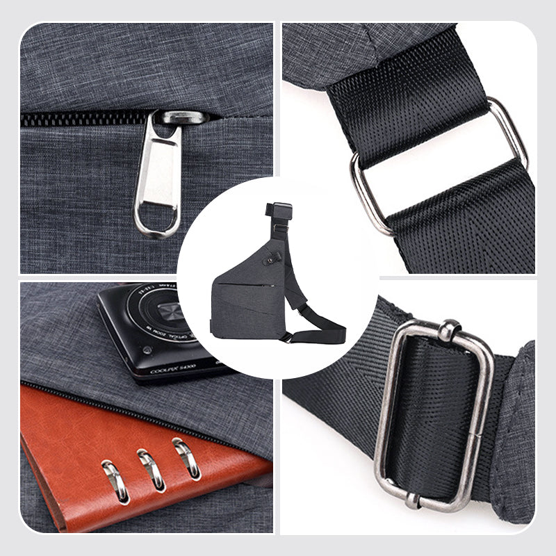 Secure Crossbody Travel Bag With Hidden Pockets - OutfitLondon