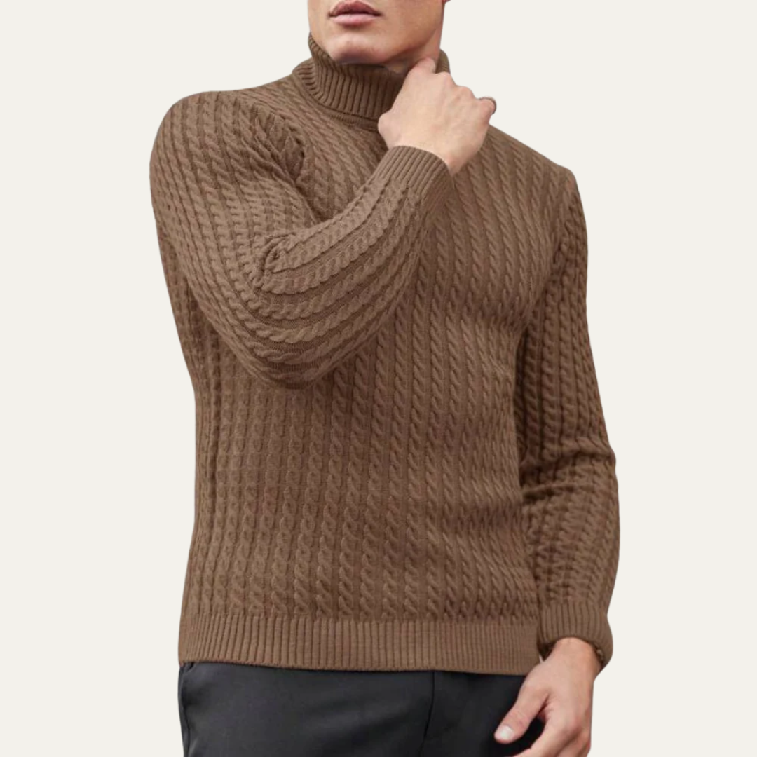 Classic Slim Fit Knit Turtleneck Sweater
