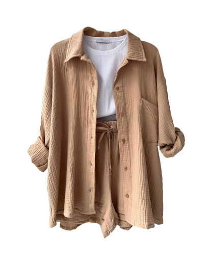 Classic Casual Shorts Outfit Set